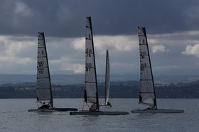 Les Catamarans A-Cat à Bevaix