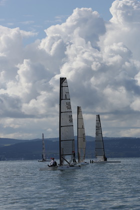 Les Catamarans A-Cat à Bevaix