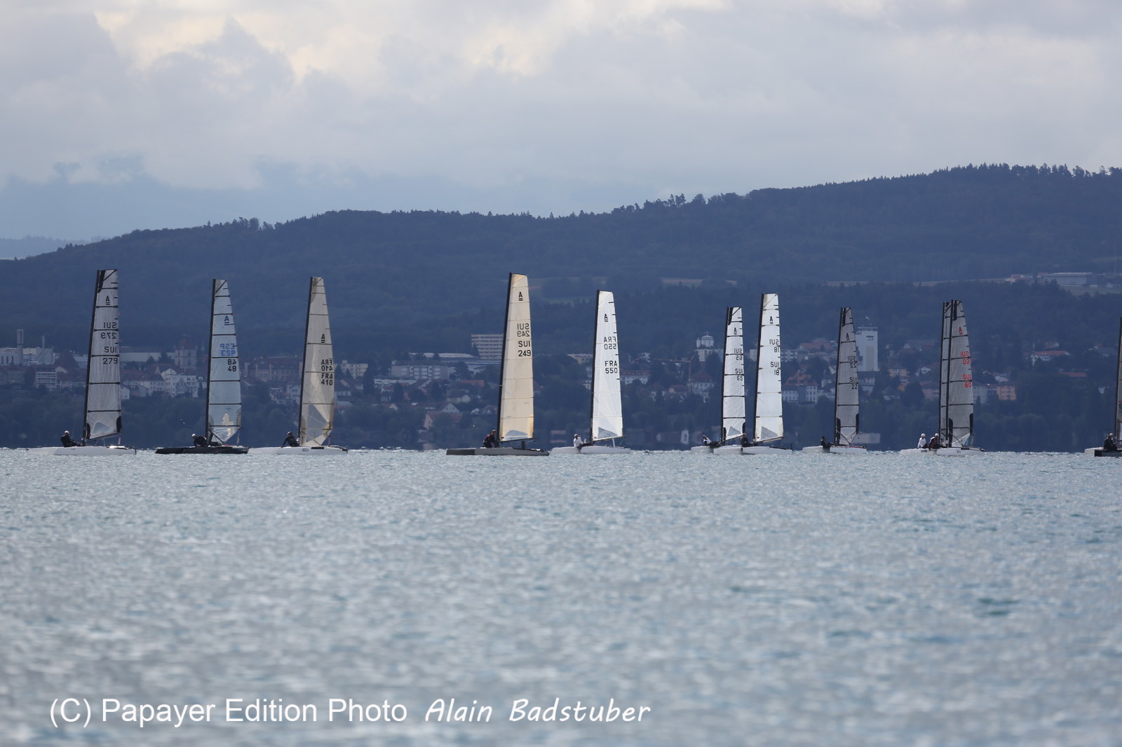 Les Catamarans A-Cat à Bevaix