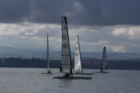 Les Catamarans A-Cat à Bevaix
